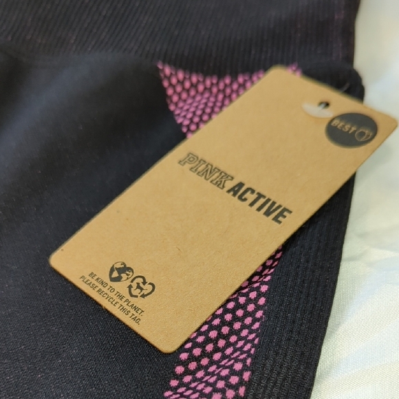 Victoria's Secret Black and Pink Yoga Pants, New With Tags!!! Amazing Butt!!!! - Picture 5 of 11